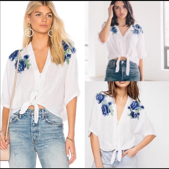 Rails size small Thea embroidered top - Picture 4 of 7